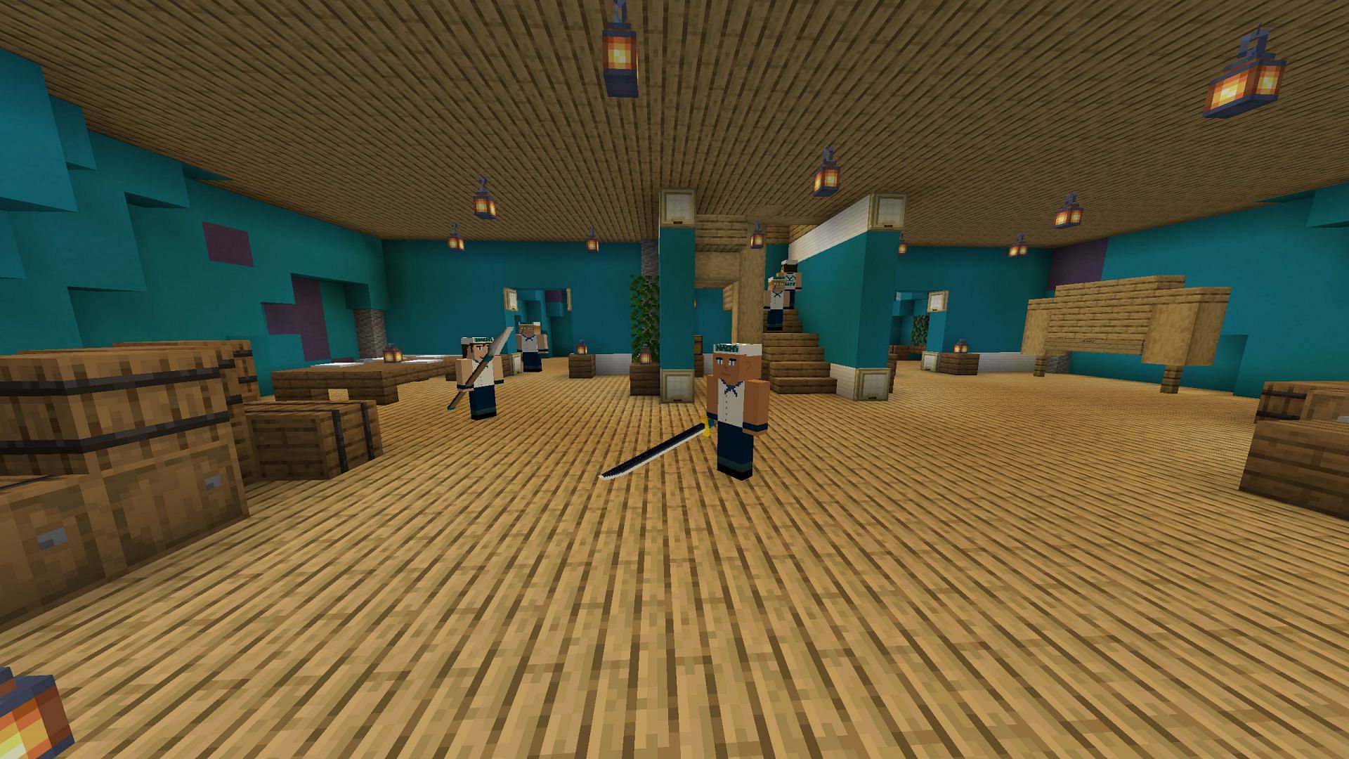 Mine Mine no Mi is a popular mod that adds almost everything related to One Piece (Image via Sportskeeda Gaming || Mojang Studios)
